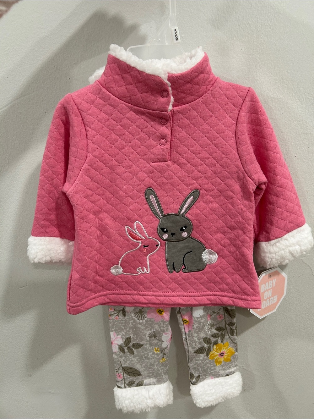 Kids Plush Pink Bunny Set